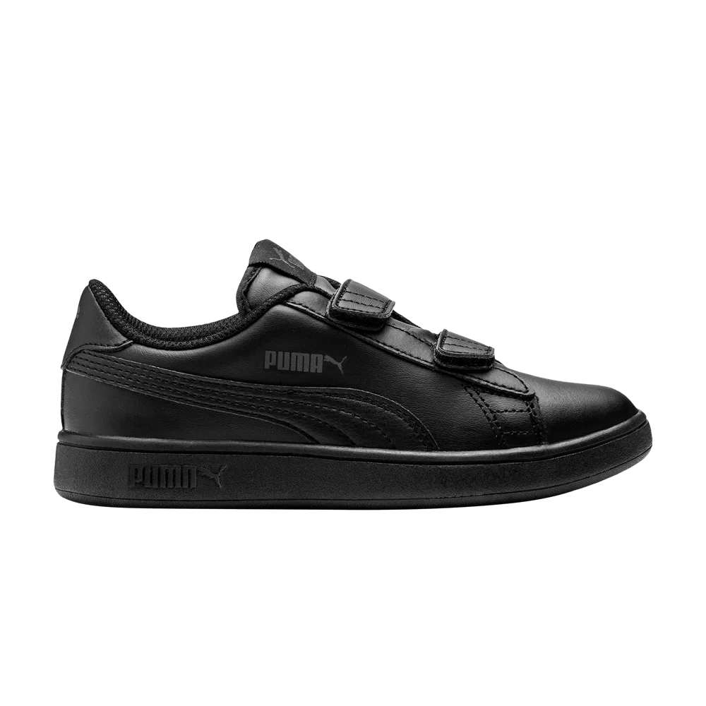 Krossovki-Puma-Smash-v2-Leather-Little-Kid-Triple-Black
