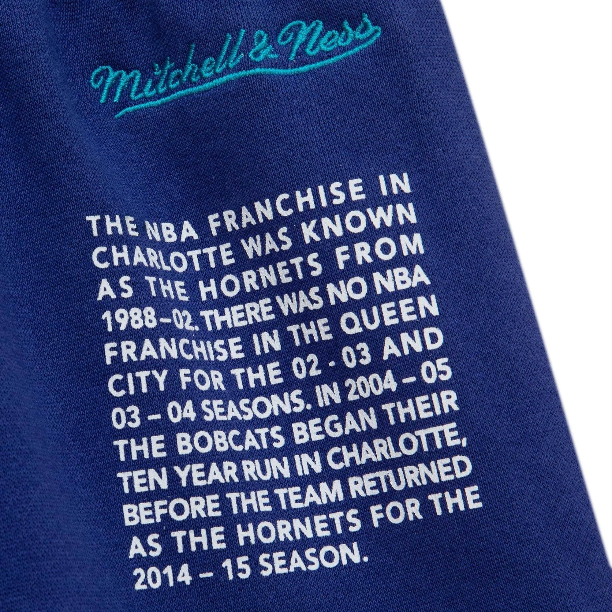 Спортивные шорты Mitchell & Ness Team Origins Fleece Short Charlotte Hornets Shorts