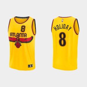 Atlanta-Hawks-8-Justin-Holiday-Replica-City-Gold-Jersey-300x300