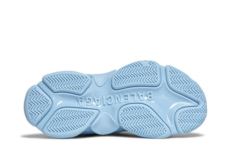 Кроссовки Balenciaga Wmns Triple S Sneaker 'Allover Logo - Light Blue'