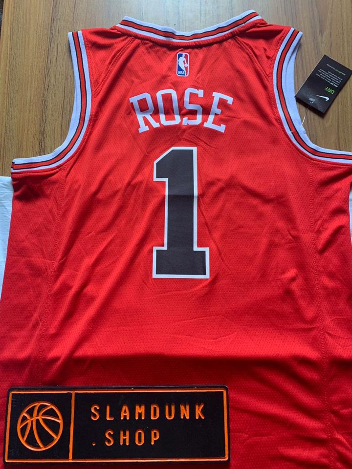 Баскетбольная джерси Rose Chicago Bulls Nike Icon Swingman Jersey Red