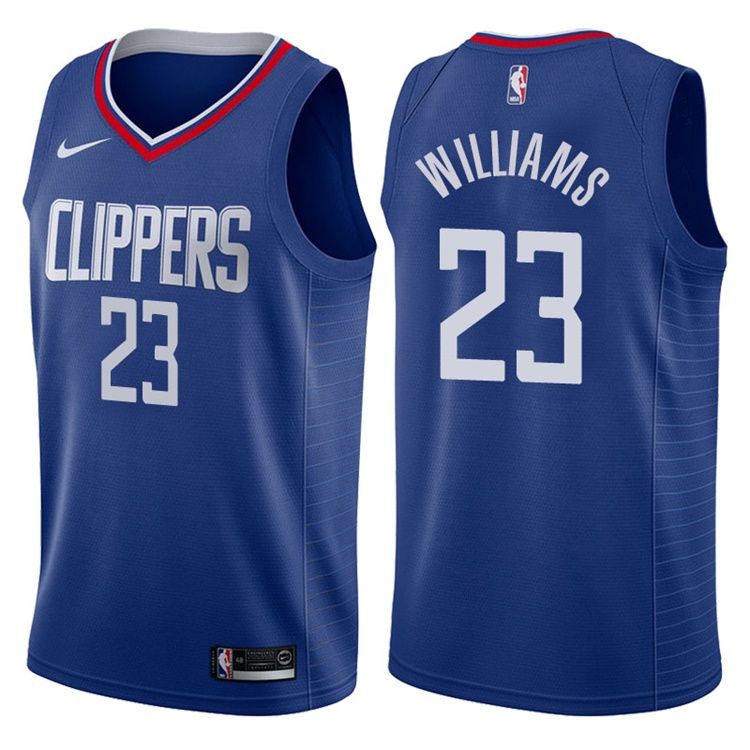 Баскетбольная джерси 2017-18 Lou Williams Los Angeles Clippers #23 Icon Blue