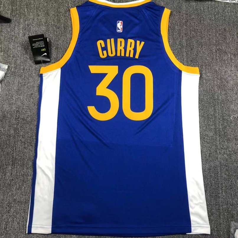 Баскетбольная джерси 2019-20 Warriors Stephen Curry #30 Royal Icon