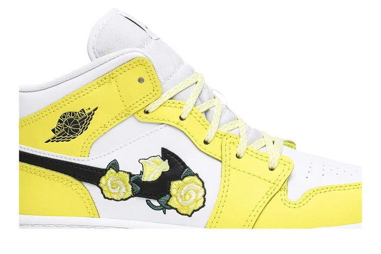 Krossovki-Air-Jordan-1-Mid-SE-PS-Rose-Patch-Dynamic-Yellow-1