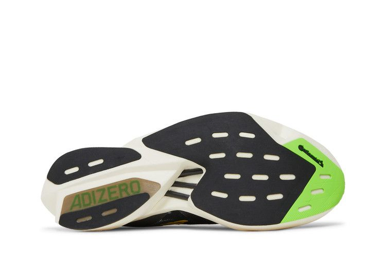 Кроссовки adidas Men's Adizero Adios Pro 3 'Core Black Solar Green'