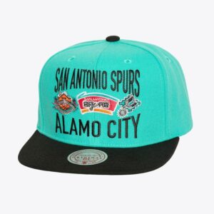 Mitchell-Ness-Turquoise-San-Antonio-Spurs-Hardwood-Classics-City-Love-Snapback-Hat-300x300