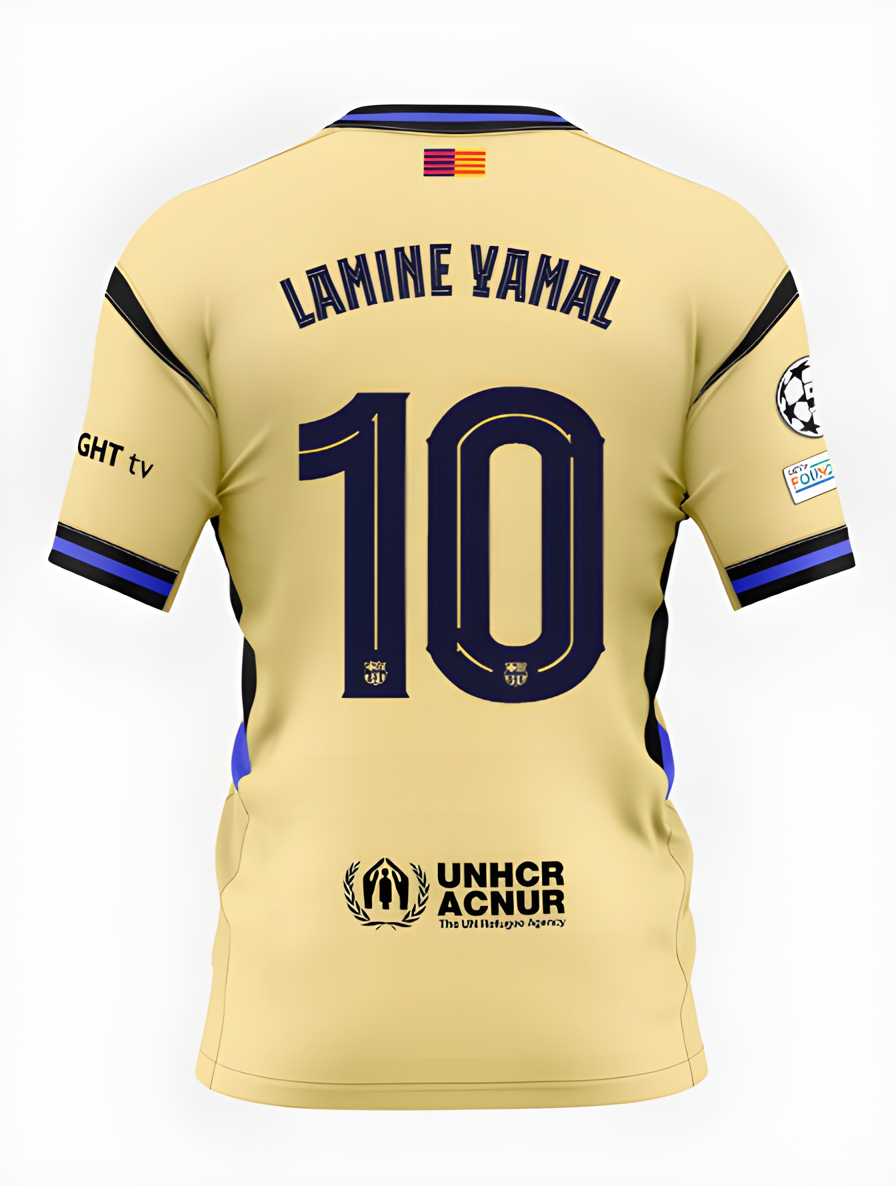 Женское футбольное джерси FC Barcelona 25/26 UCL or La Liga away jersey LAMINE YAMAL Player's Edition