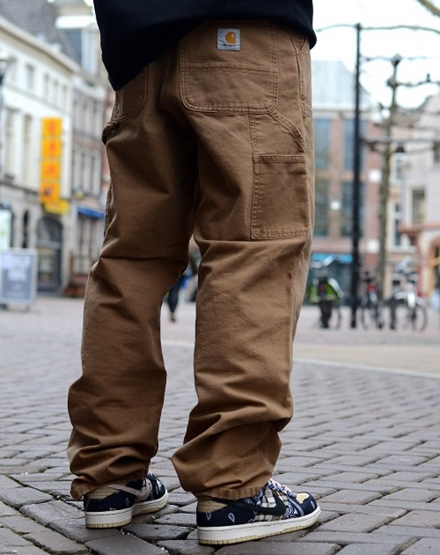 Спортивные штаны Awake x Born X Raised Carhartt WIP Double Knee Pant Brown