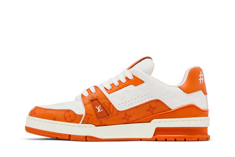 Кроссовки Louis Vuitton Trainer Low 'Orange Monogram'