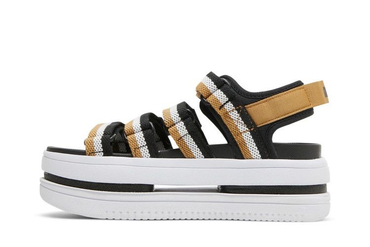 Nike Wmns Icon Classic Sandal 'Black Metallic Gold'