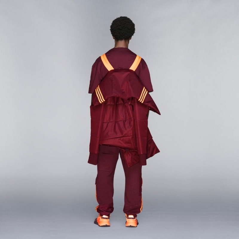 Куртка adidas Ivy Park Asymmetrical Jacket Maroon/Solar Orange