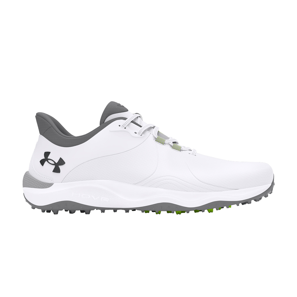 Кроссовки Under Armour Drive Pro Spikeless Golf Wide 'White Metallic Gun Metal'