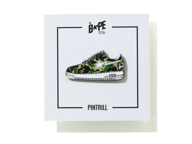 Значок BAPE ABC Camo Bapesta Pintrill Pin Green