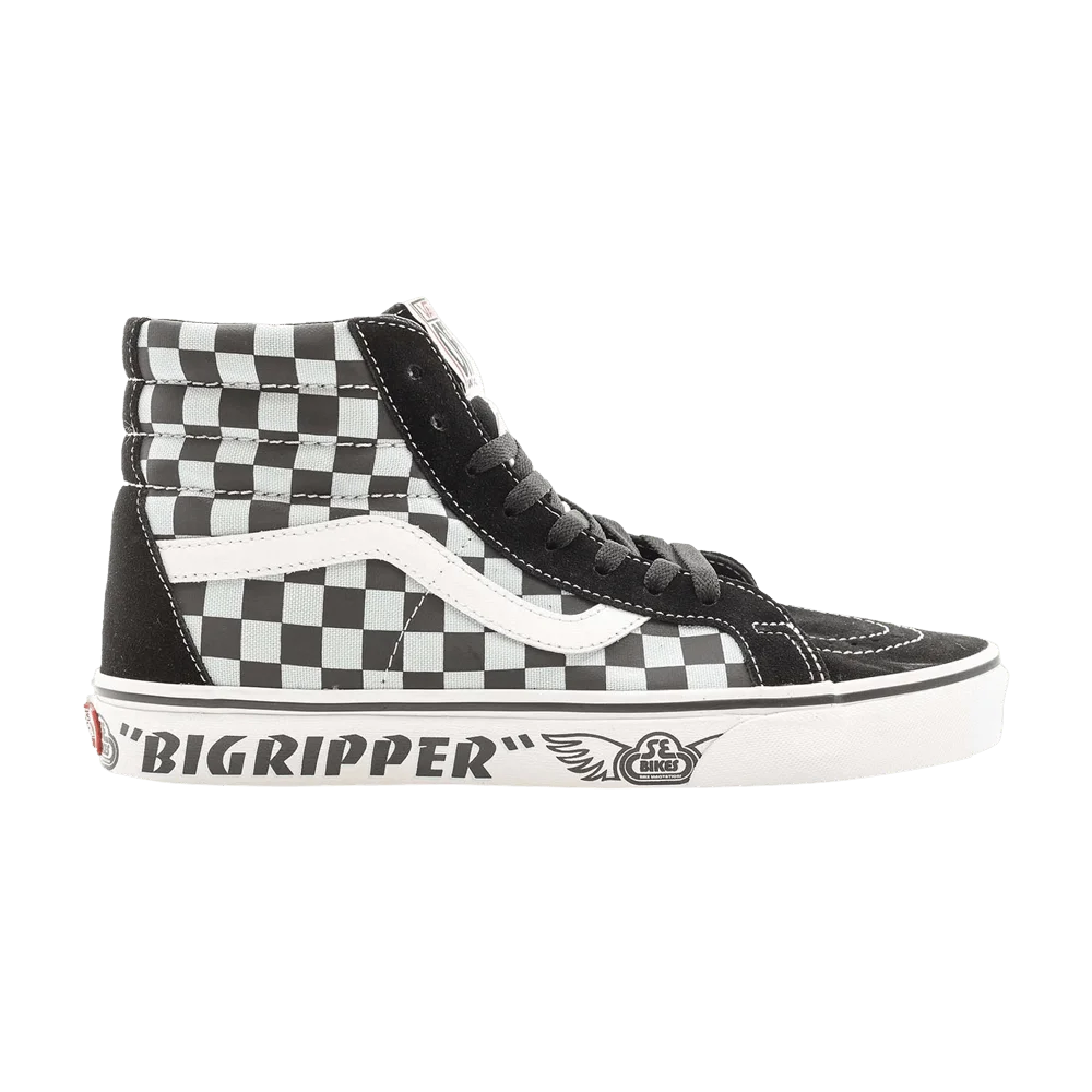 SE Bikes x Vans Sk8-Hi Reissue 'Big Ripper - Black Reflective Checkerboard'