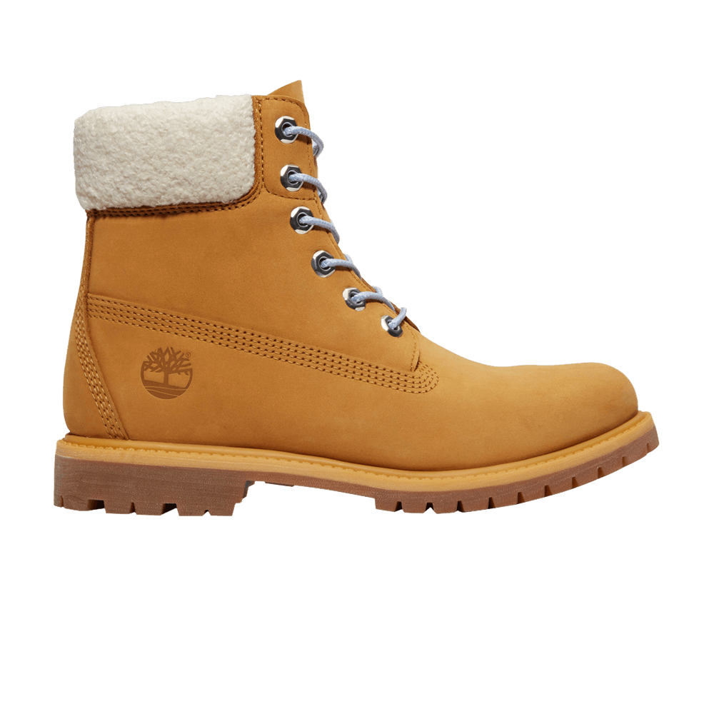 Timberland Wmns 6 Inch Premium Boot 'Wheat Blue Fur Collar'