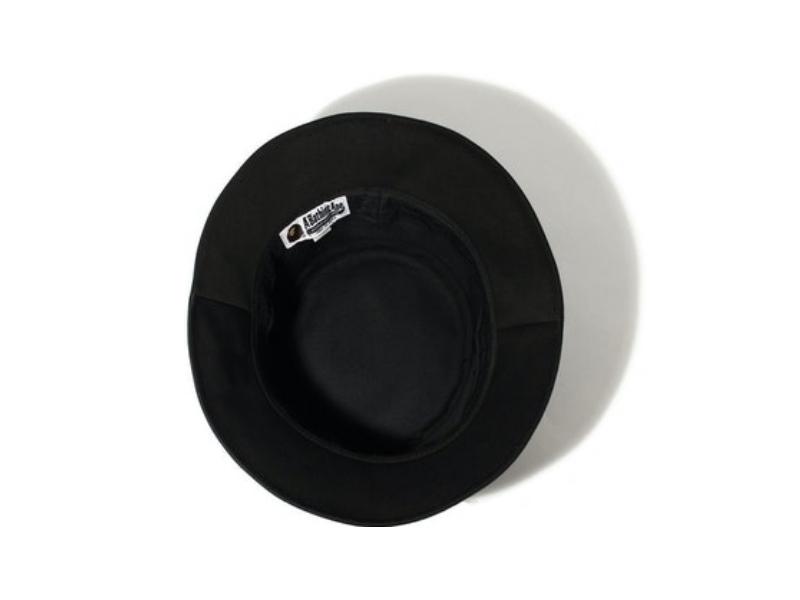 Панама BAPE A Bathing Ape Twill Bucket Hat Black