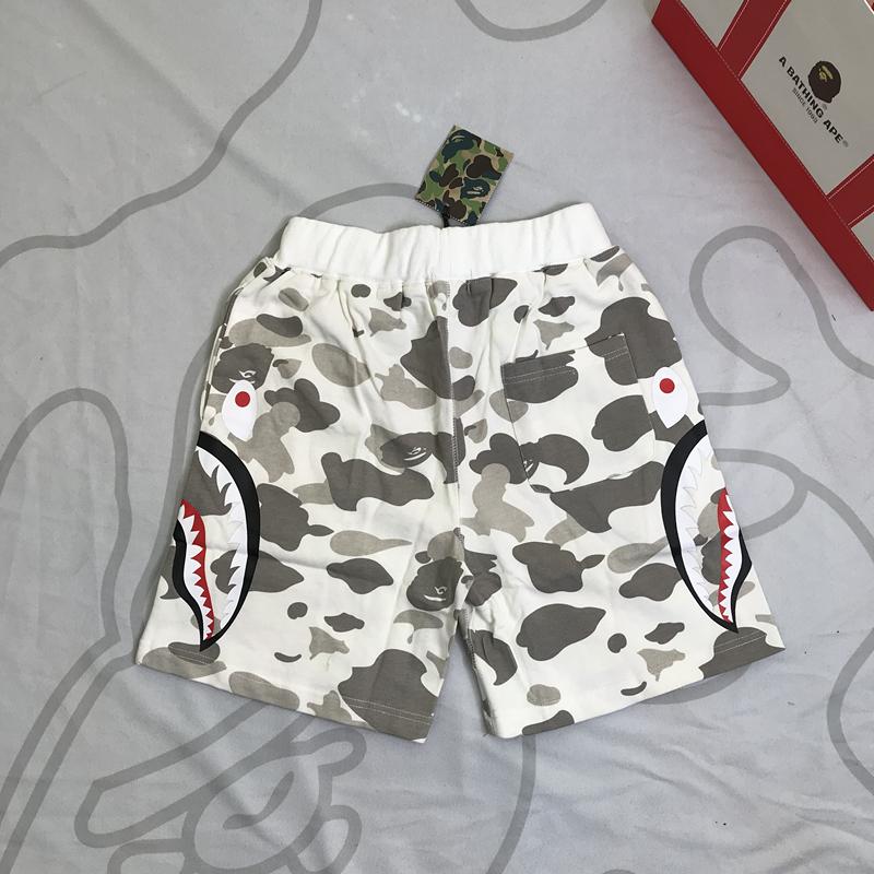 Спортивные шорты BAPE City Camo Side Shark Sweat Shorts White