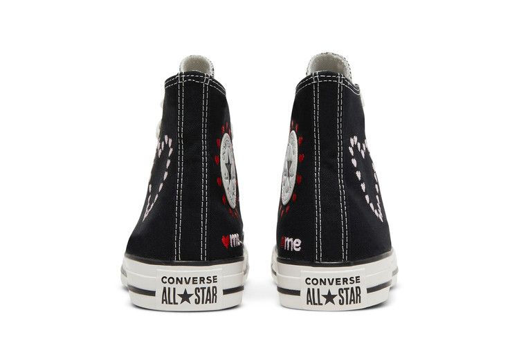 Кроссовки Converse Wmns Chuck Taylor All Star High 'Embroidered Hearts - Black'