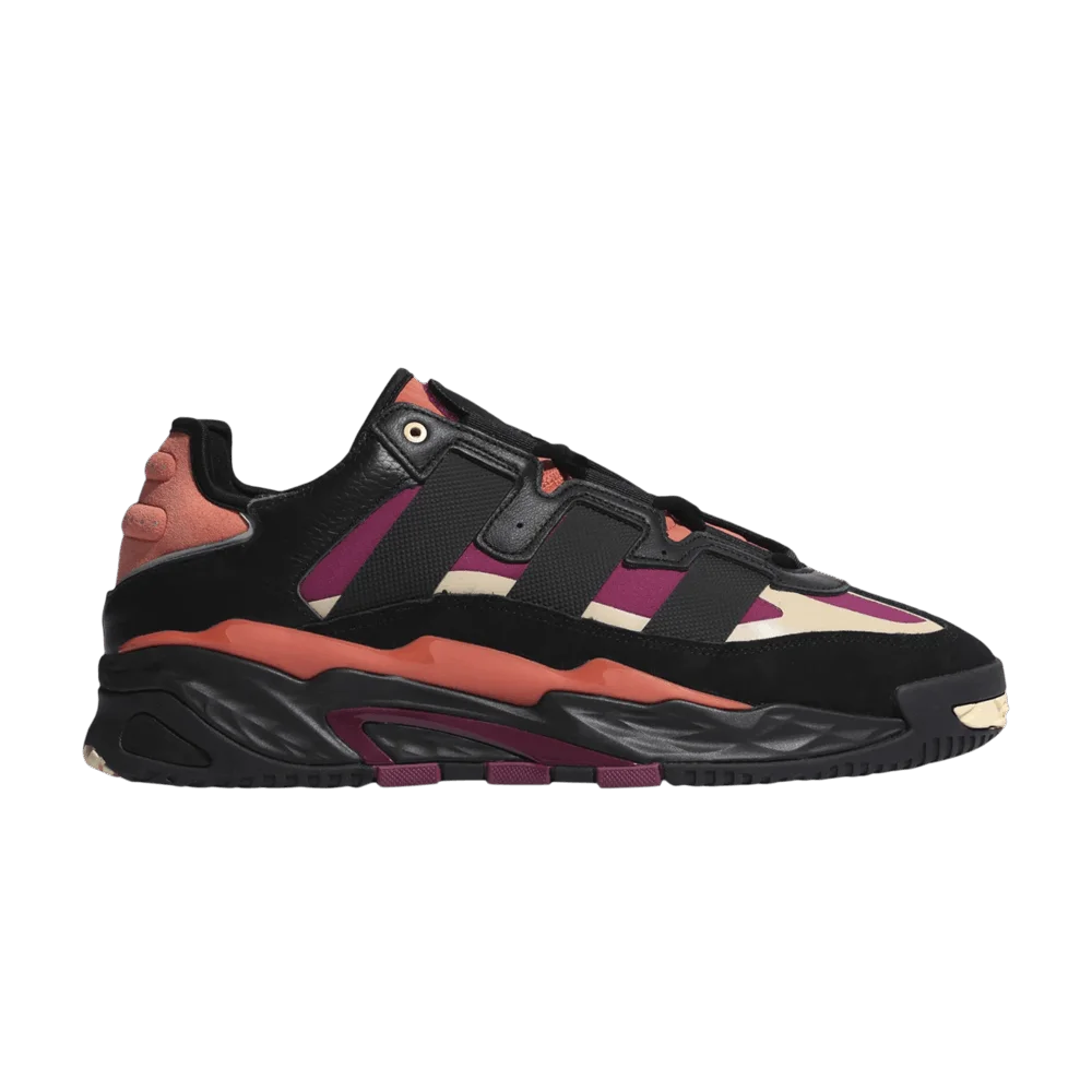 Кроссовки Adidas Niteball 'Black Power Berry Orange Tint'