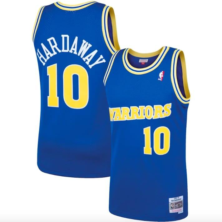 Баскетбольная джерси 1990 Golden State Warriors #10 Tim Hardaway Mitchell & Ness Royal Jersey