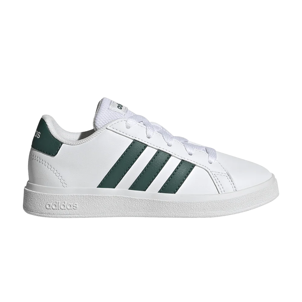 Krossovki-Adidas-Grand-Court-Lace-Up-J-White-Collegiate-Green