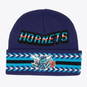 Mitchell-Ness-Purple-Charlotte-Hornets-Hardwood-Classics-Game-On-Cuffed-Knit-Hat-300x300
