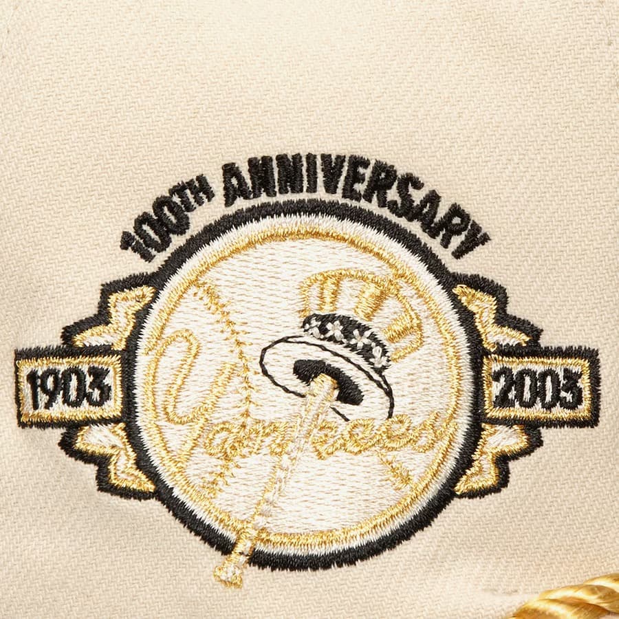 Бейсболка Mitchell & Ness Cream New York Yankees Golden Ivory Snapback Hat
