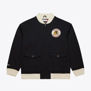 Mitchell-Ness-Black-Chicago-Blackhawks-Vintage-Logo-Replay-Cotton-Twill-Full-Zip-Jacket-300x300