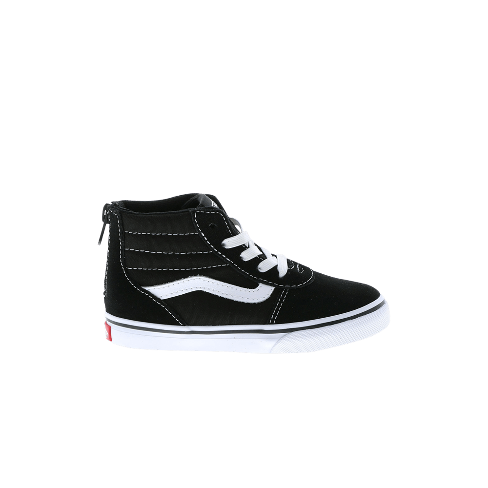 Кроссовки Vans Ward High Zip Toddler 'Black White'
