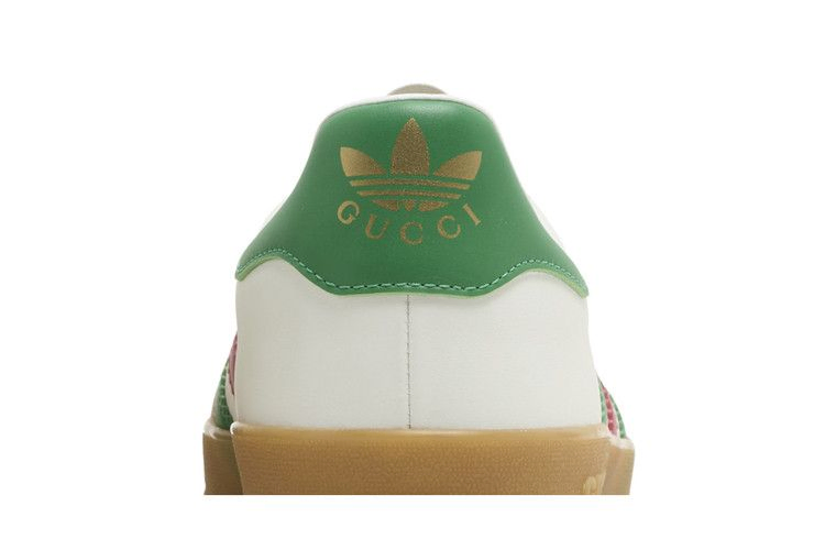Кроссовки Adidas x Gucci Gazelle 'White Green Red'