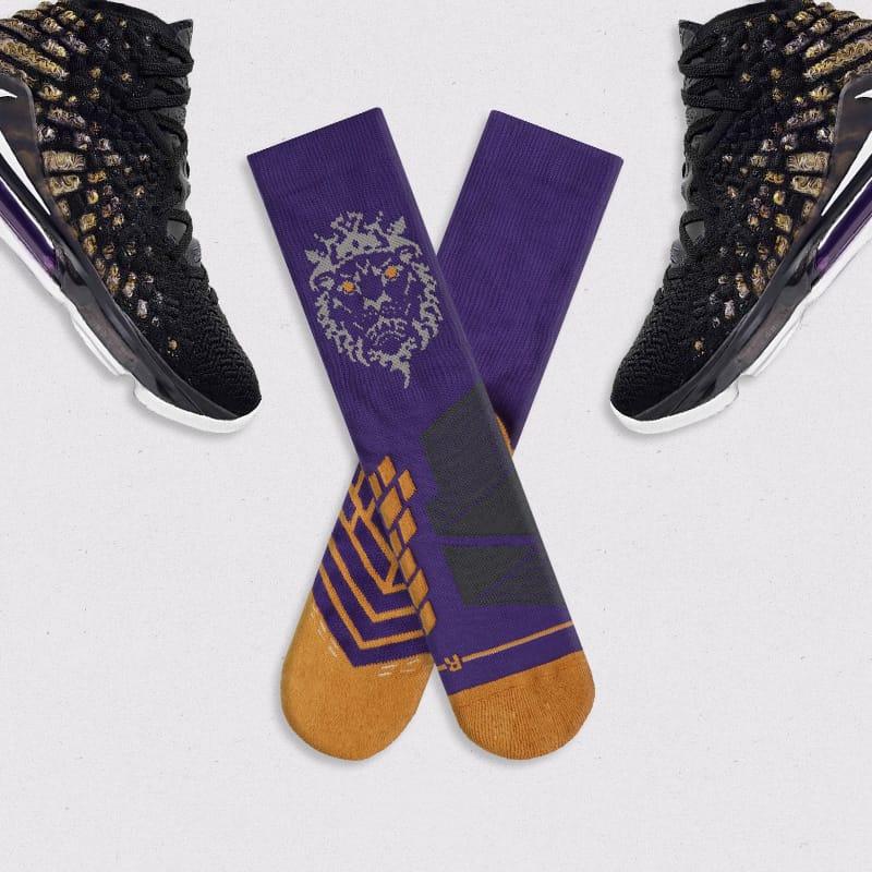 Спортивные носки Ehot Lion Purple Crew Socks