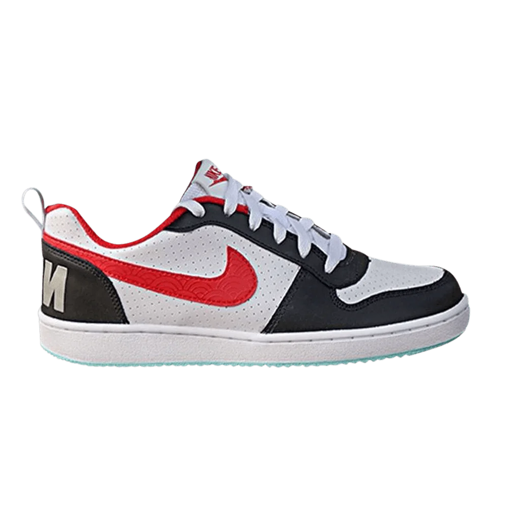 Krossovki-Nike-Wmns-Court-Borough-Low-Black-Red-Mint