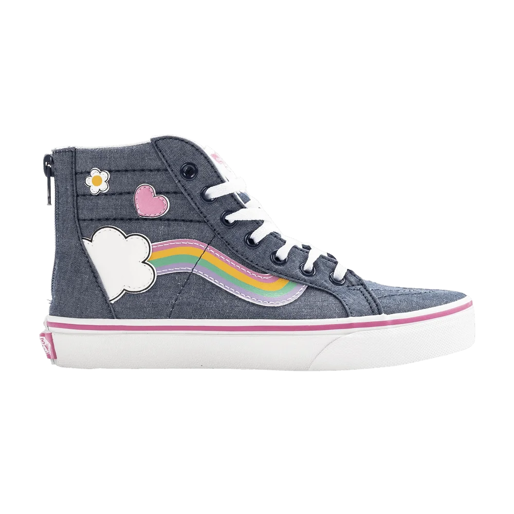 Krossovki-Vans-Sk8-Hi-Zip-Kids-Rainbow