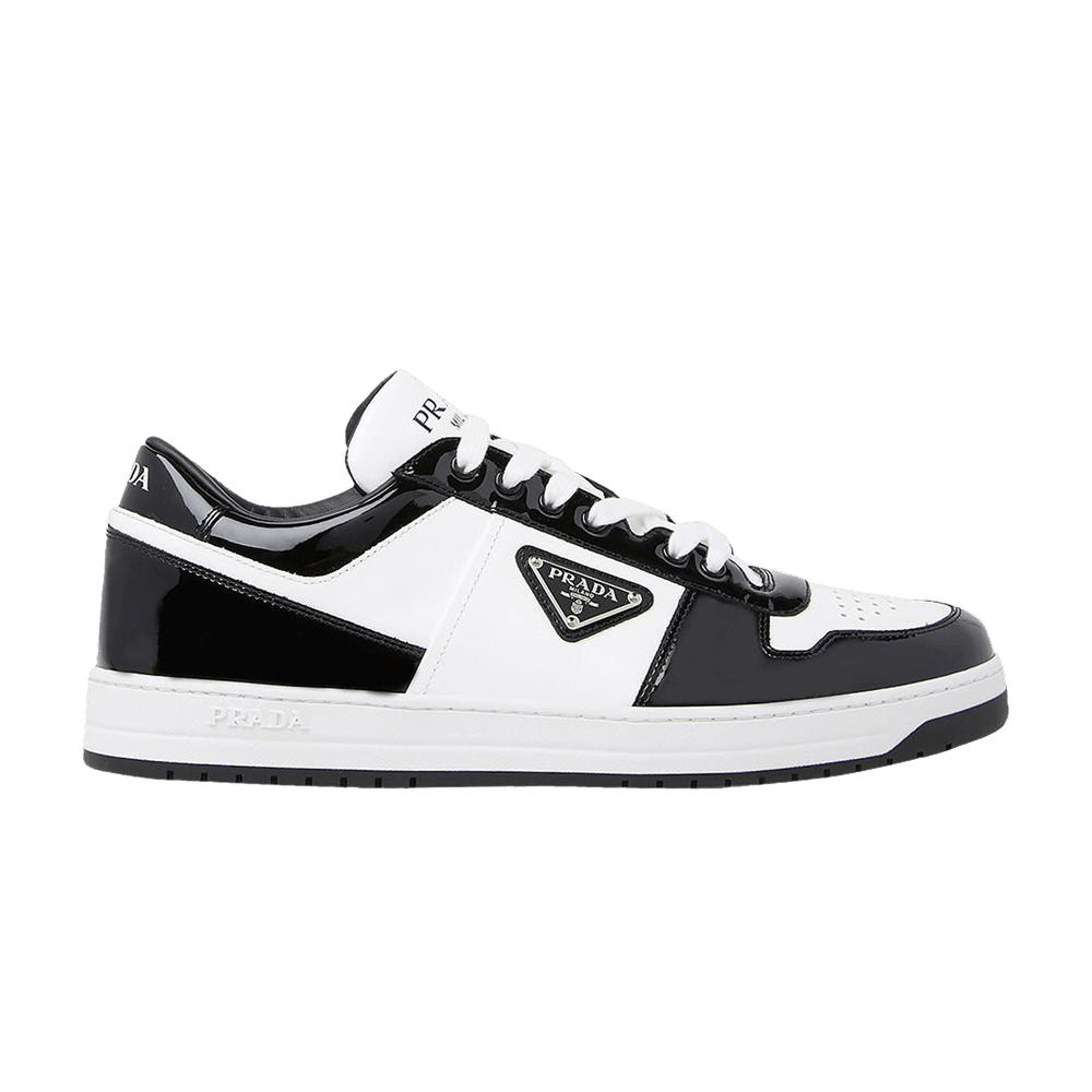 Кроссовки Prada Downtown Leather 'Black White Patent'