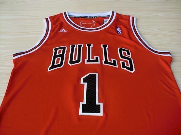 Баскетбольная джерси Chicago Bulls Derrick Rose Red Replica Road