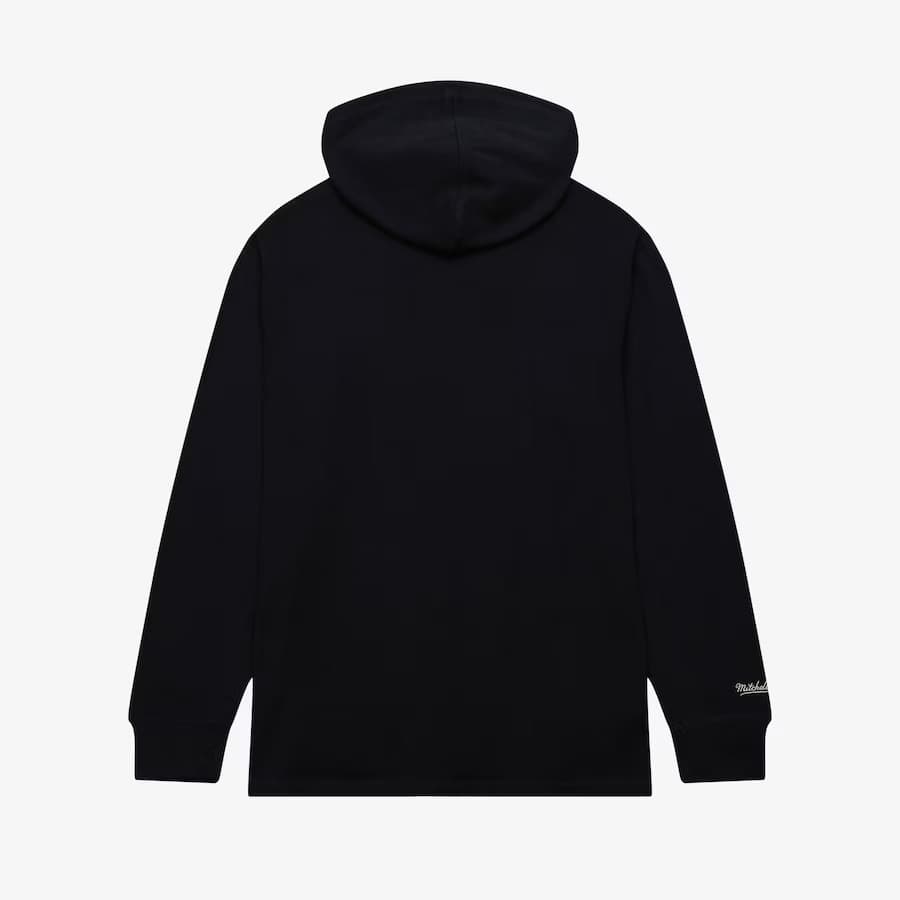 Худи Mitchell & Ness Black Los Angeles Lakers Vintage Logo Thermal Lightweight Pullover Hoodie