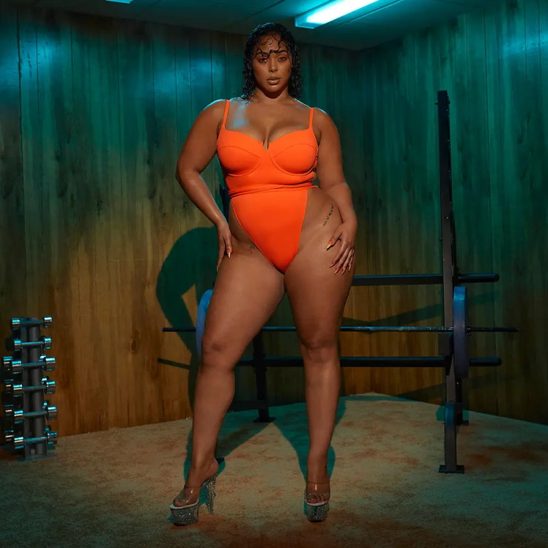 Спортивный купальник adidas Ivy Park Spaghetti Strap One Piece Swimsuit (Plus Size) Solar Orange