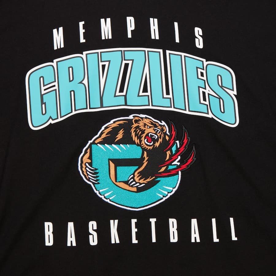 Mitchell-Ness-Black-Memphis-Grizzlies-Hardwood-Classics-Retro-Logo-V-Neck-T-Shirt-2