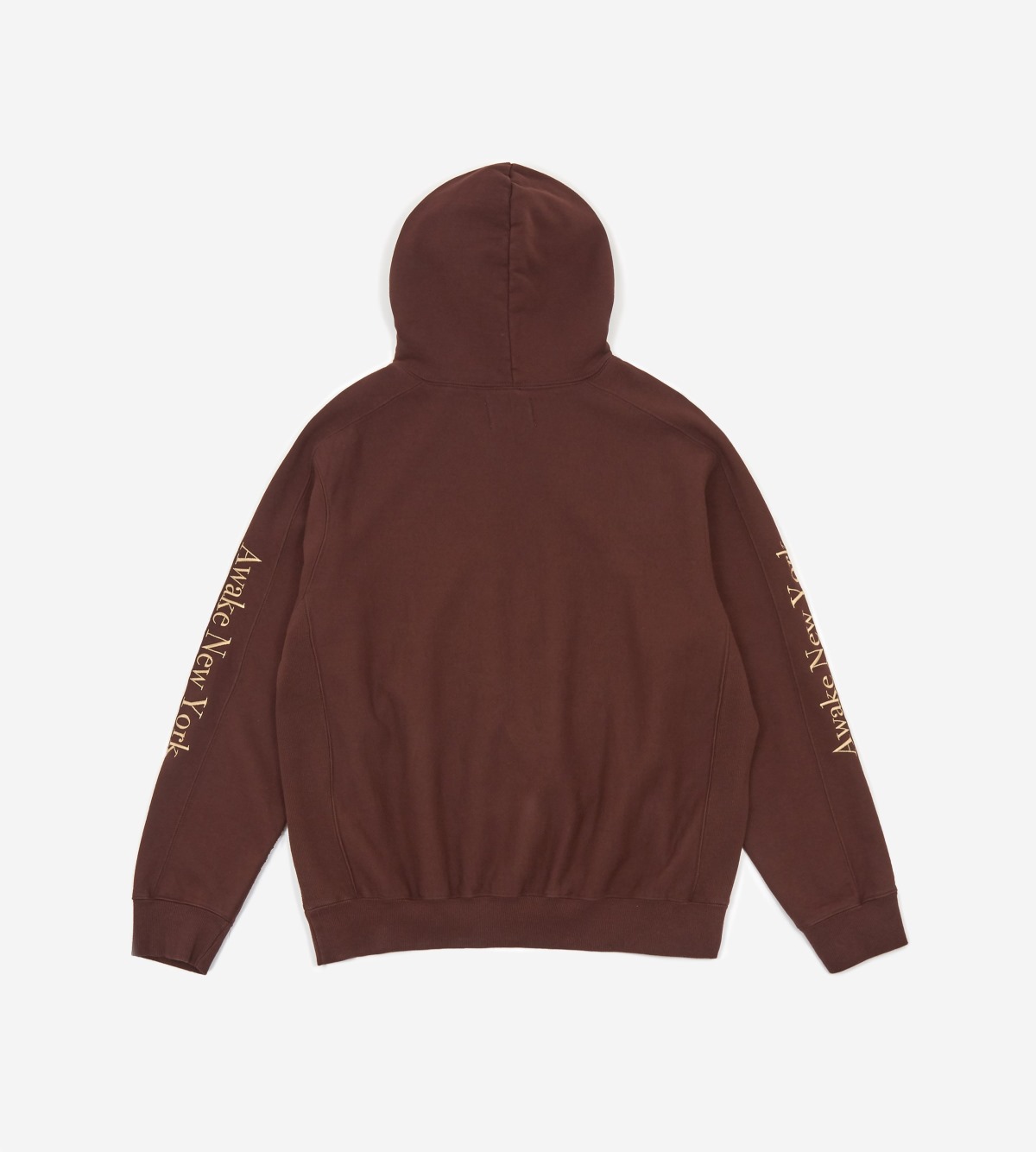 Худи Awake Classic Outline Logo Paneled Embroidered Hoodie Brown