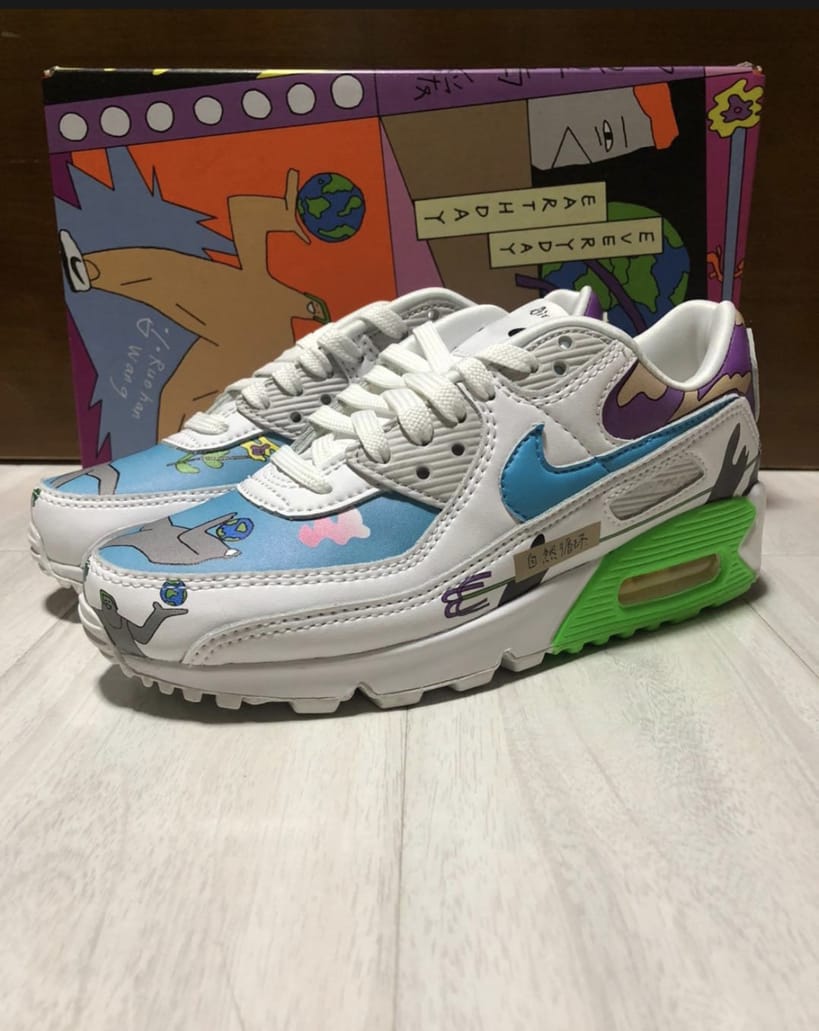 Кроссовки Ruohan Wang x Nike Air Max 90 Flyleather