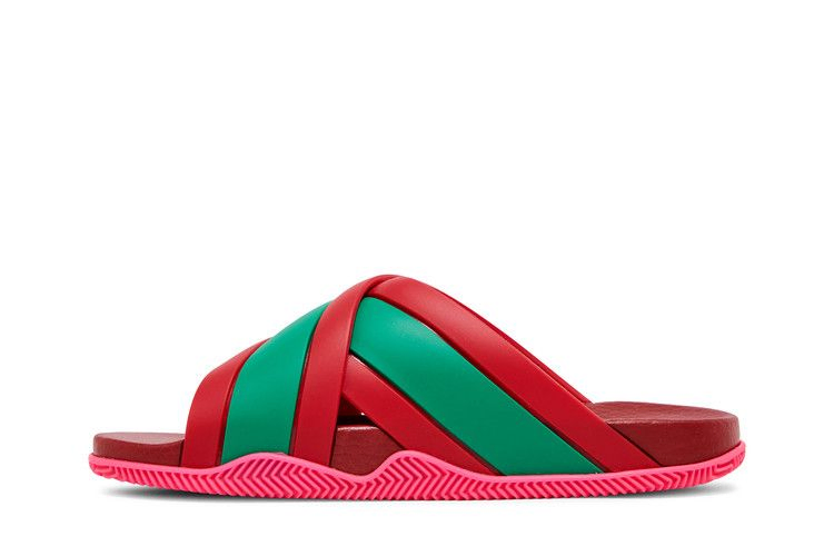 Сандалии Gucci Wmns Web Stripe Slide Sandal 'Coral'