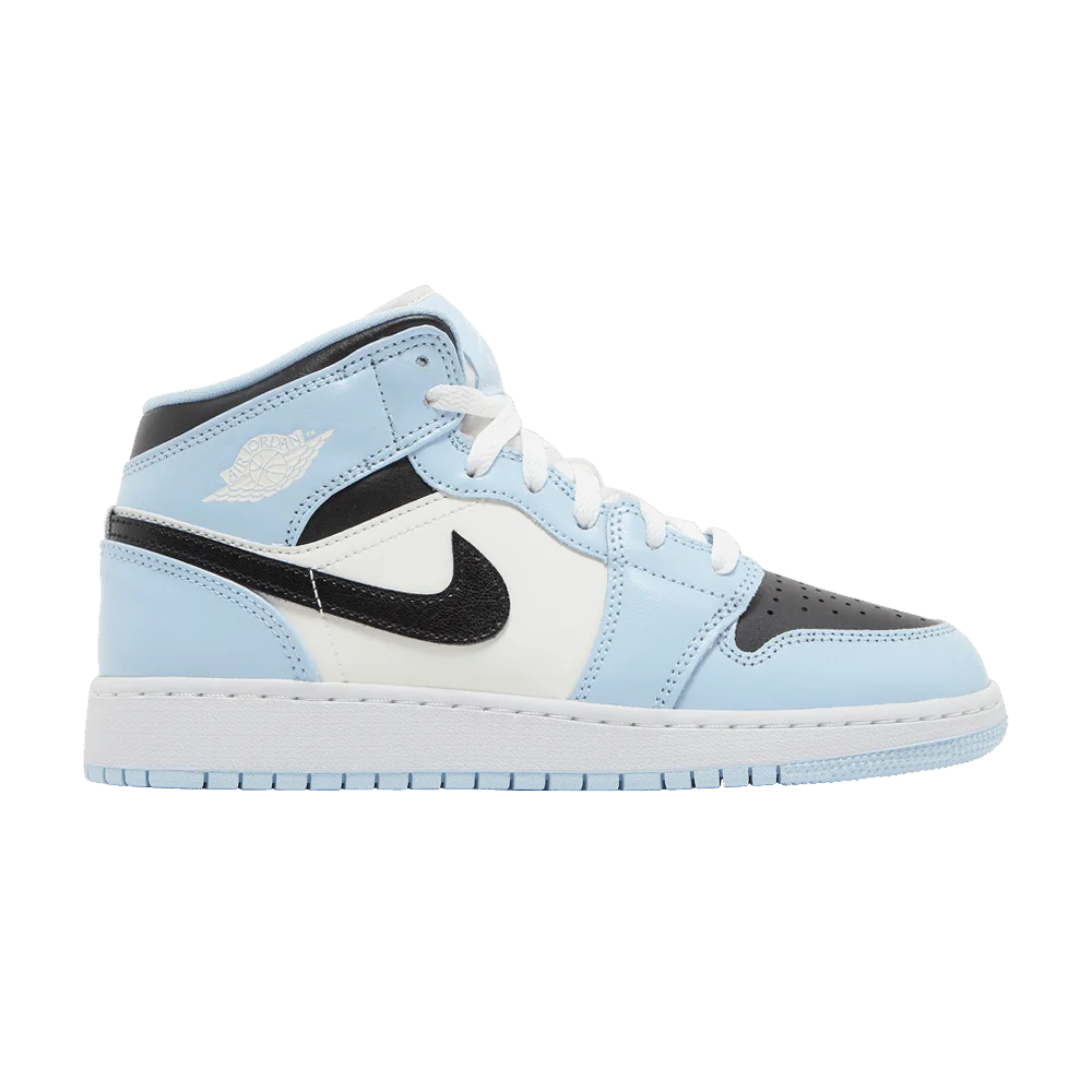 Krossovki-Air-Jordan-1-Mid-GS-Ice-Blue