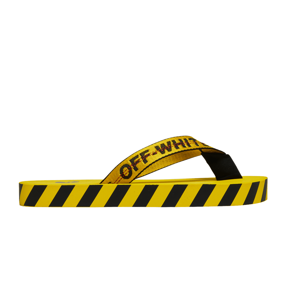 Кроссовки Off-White Industrial Flip Flops 'Logo Tape - Yellow' 2021