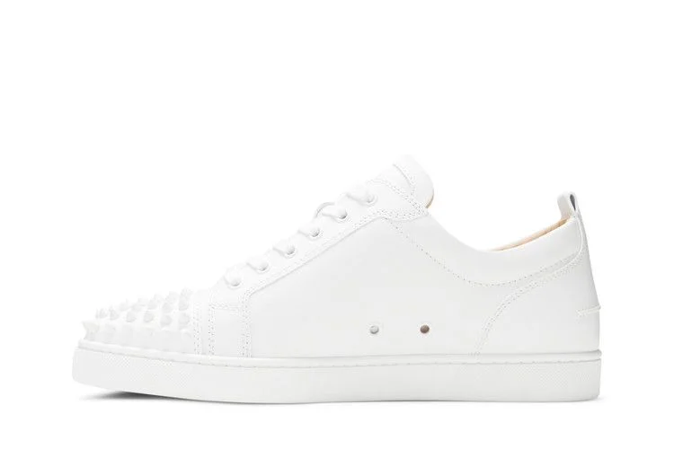 Кроссовки Christian Louboutin Louis Junior Spikes Flat Calf 'White'