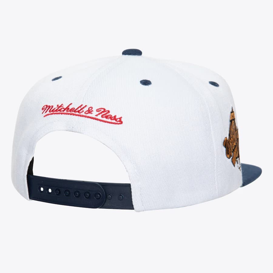 Бейсболка Mitchell & Ness White Atlanta Braves Cooperstown Collection Champ Series Snapback Hat
