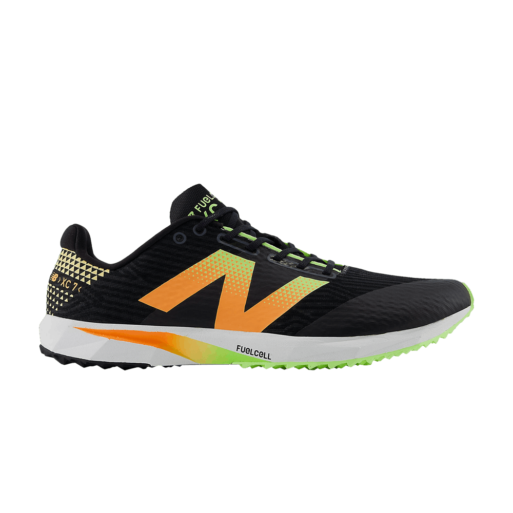 Кроссовки New Balance FuelCell XC7 v5 'Black Bleached Lime Glow'