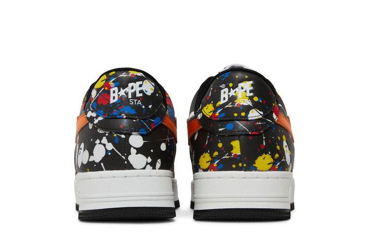 Кроссовки Bapesta Low 'Paint Splatter - Black'