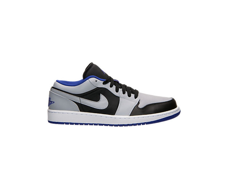 Кроссовки Air Jordan 1 Low Black Dark Concord Wolf Grey