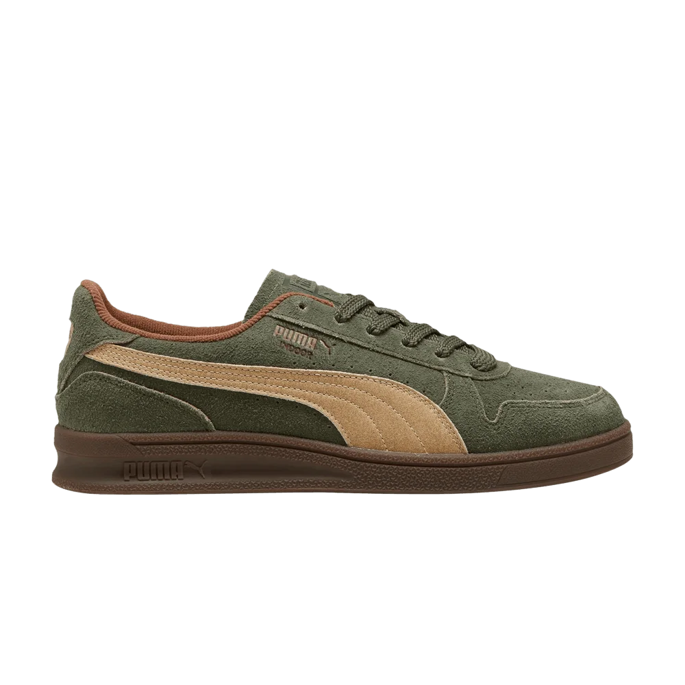 Кроссовки Puma Indoor R Suede 'Dark Olive Haute Coffee'