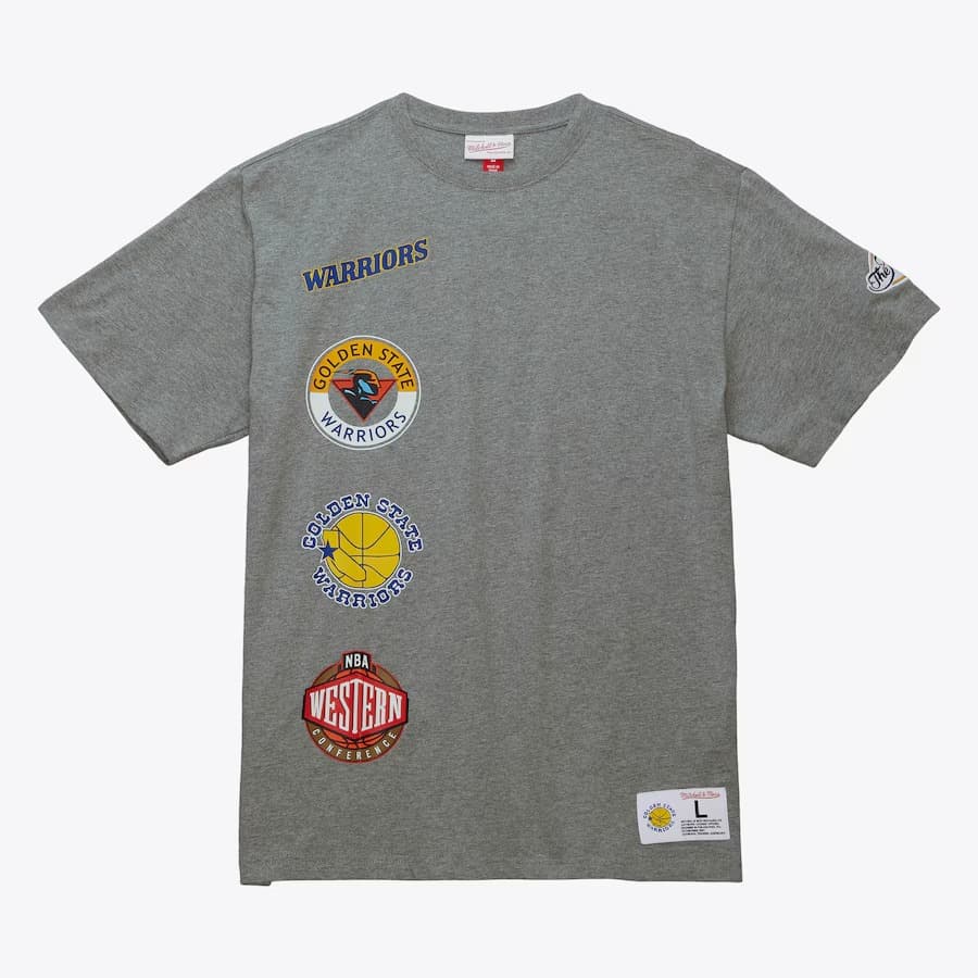 Футболка Mitchell & Ness Heather Gray Golden State Warriors City Collection T-Shirt
